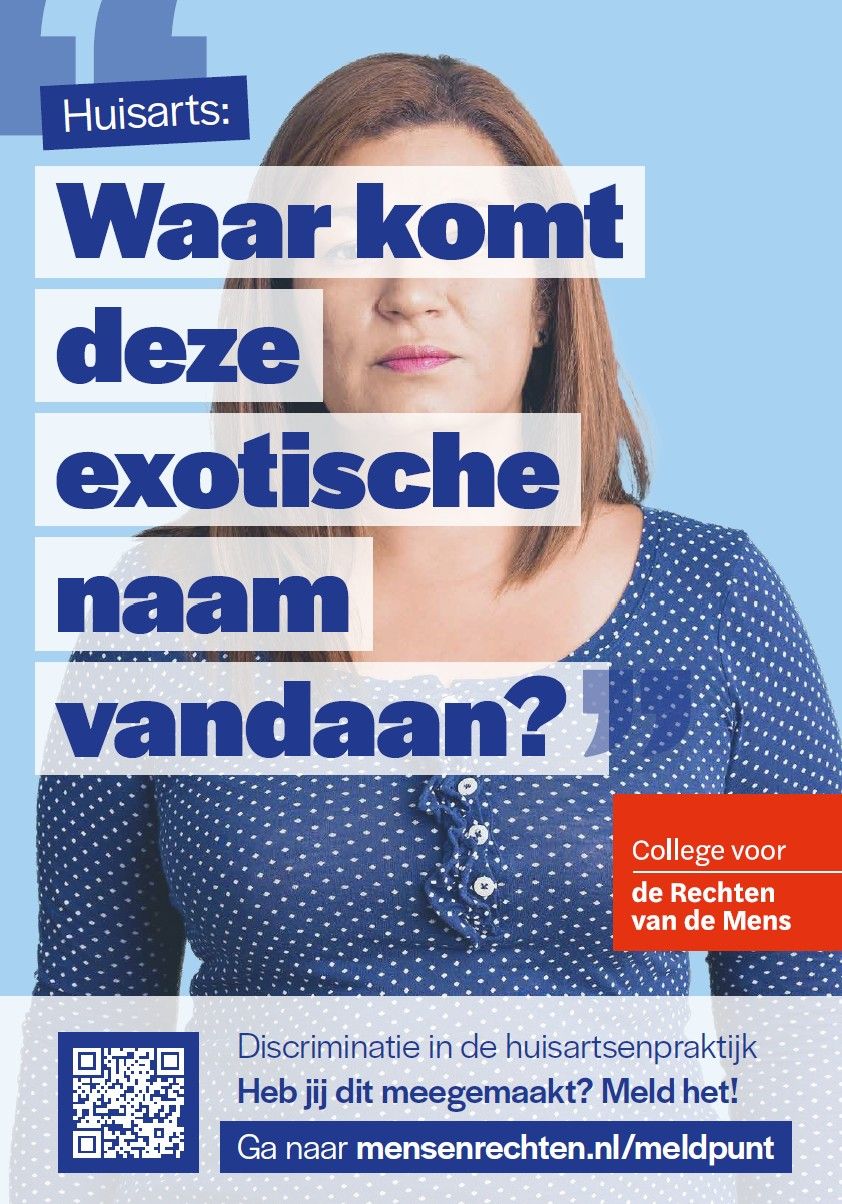 Campagneposter meldpunt discriminatie 2025